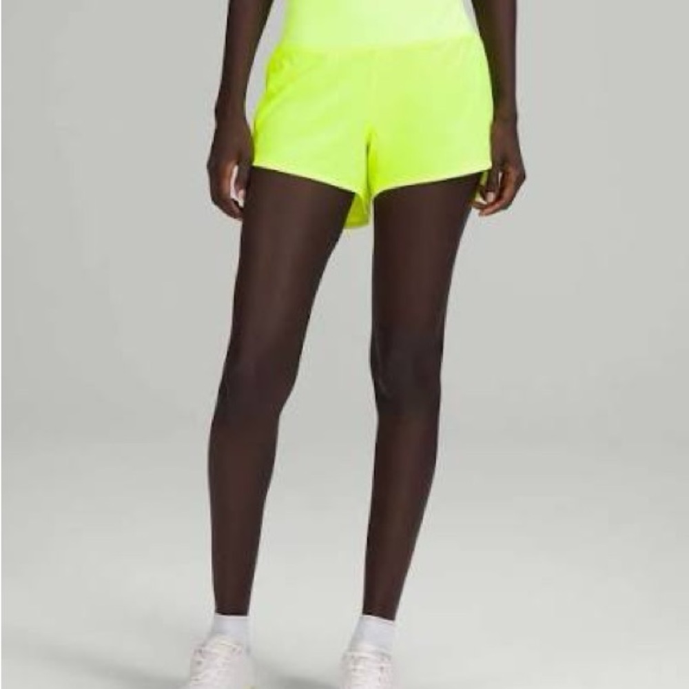 Lululemon speed up short highlight yellow